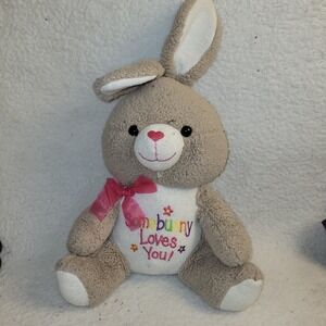 Dan Dee Snuggly And Cuddly‎ Bunny Rabbit/ Somebunny Loves You / New Old Stock.